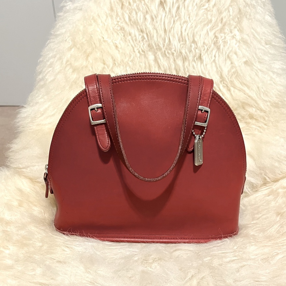 Vintage Coach Cha Cha Satchel Dome Bag 9050 Red